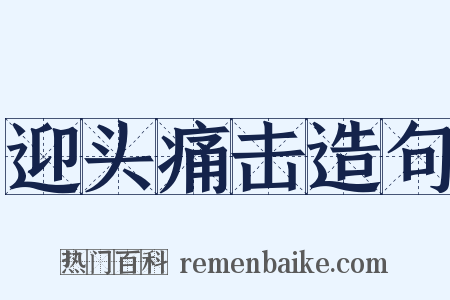 迎头痛击造句是什么意思的图片